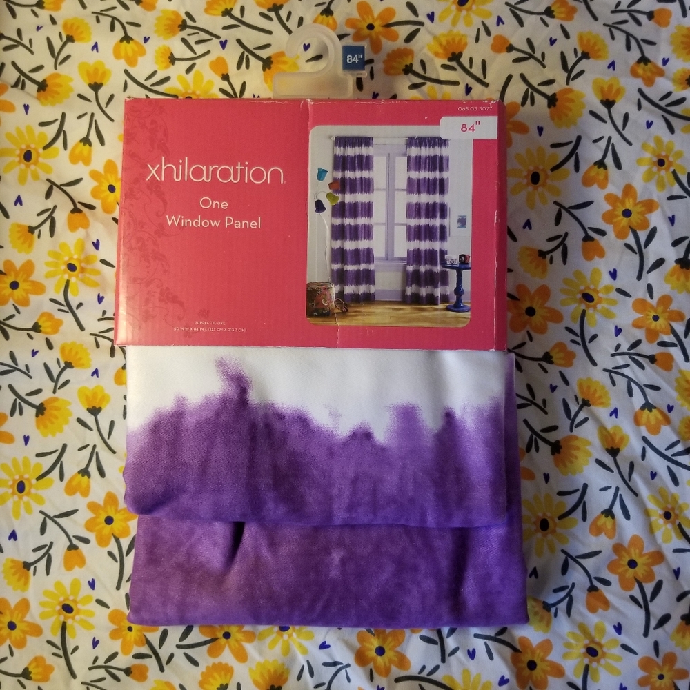 NWT Target Xhilaration Tie Dye Curtain 84"